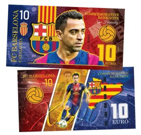 10 EURO Katalonia — Xavi. Legends of FC Barselona. (Хави)​.UNC ЯМ Oz