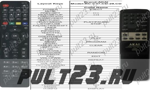 AKAI RC-C37, CD-29, CD-37