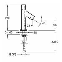 Смеситель для раковины Jacob Delafon Talan E10378RU-CP схема 6