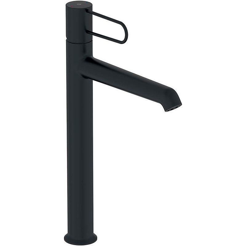 Изображение Черный однорычажный смеситель для раковины Jacob Delafon Odeon Rive Gauche E21030-BL-BL