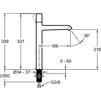 Смеситель для раковины Jacob Delafon Rivoli E24168-CP схема 4