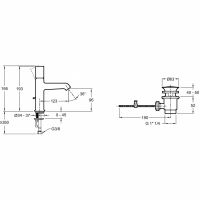 Смеситель для раковины Jacob Delafon Rivoli E24323-CP схема 4