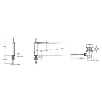 Смеситель однорычажный для раковины Jacob Delafon Composed E73053 схема 11