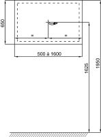 Зеркало Jacob Delafon Replique 100 EB1474-NF с подсветкой с инфракрасным выключателем с функцией антипар схема 4