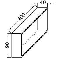 Полотенцедержатель Jacob Delafon Parallel 40 EB506-BME схема 4