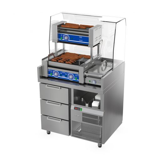 СТАНЦИЯ ДЛЯ БУРГЕРОВ И ХОТ-ДОГОВ БАВАРИЯ БХС - 900.700-02-2 (БЕЗ ЛАЙТ-БОКСА)