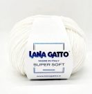 Фото Пряжа SUPER SOFT Lana Gatto LGSS-10001 белый