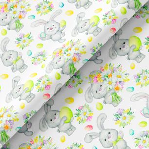 Хлопок - Пасхальные кролики 50х37 см limit