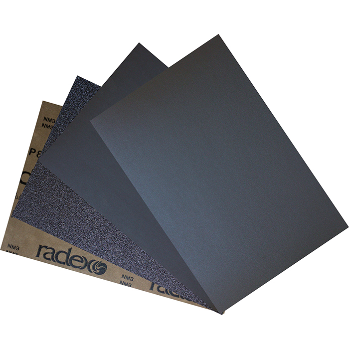 Radex WPF Водостойкая шлифовальная бумага 230мм x 280мм Р1500, в упаковке 25шт.