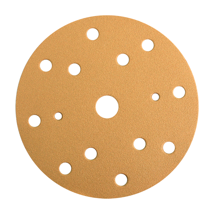 Radex Gold Микротонкий абразивный круг на пленке д.150мм 15 отв. Р1200,  (упаковка 50 шт.)