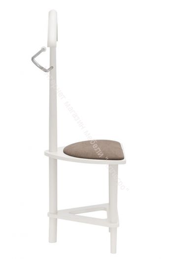 Вешалка напольная со стулом Leset Атланта белый