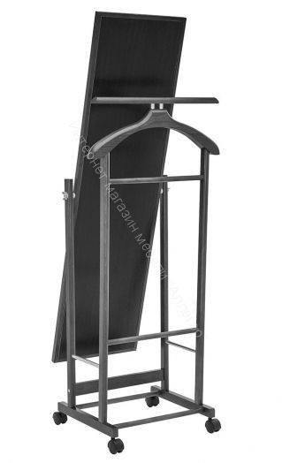 Вешалка напольная с зеркалом Leset Сиэтл венге