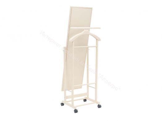 Вешалка напольная с зеркалом Leset Сиэтл слоновая кость