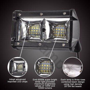 Светодиодная фара белого ближнего света 96 ватт