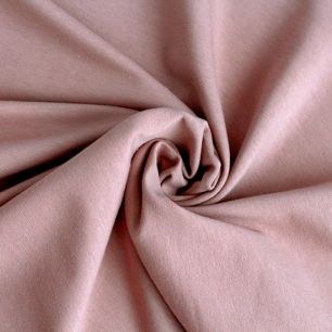Трикотажная ткань - Футер пудровый 2-х нитка петельный с лайкрой 50х30 см