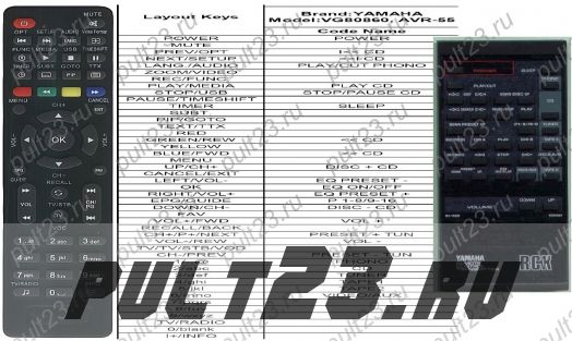 YAMAHA VG80860, AVR-55, RX-530