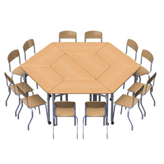 Комбинация столов для групповых занятий IT-K11 2371х2080х580/820 мм