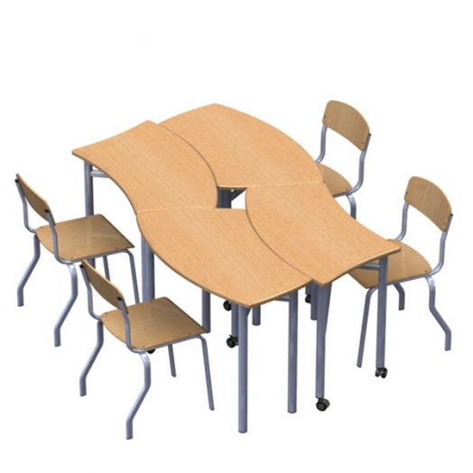 Комбинация столов для групповых занятий IT-K2 2001х1059х580/820 мм