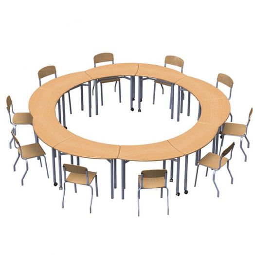 Комбинация столов для групповых занятий IT-K1 3510х3510х580/820 мм