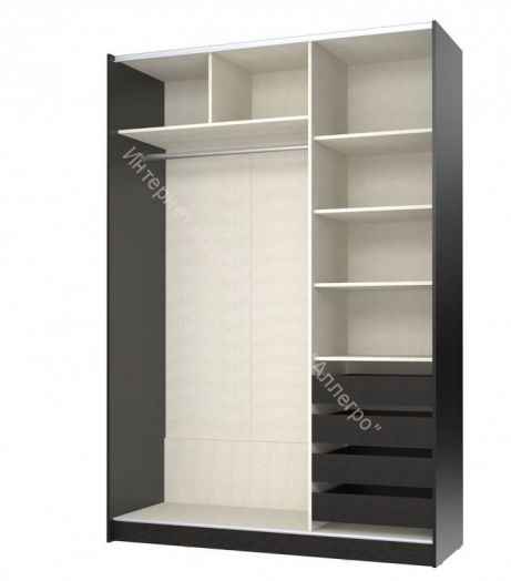 Шкаф-купе "Марвин-3 Белый глянец/Дуб феррара