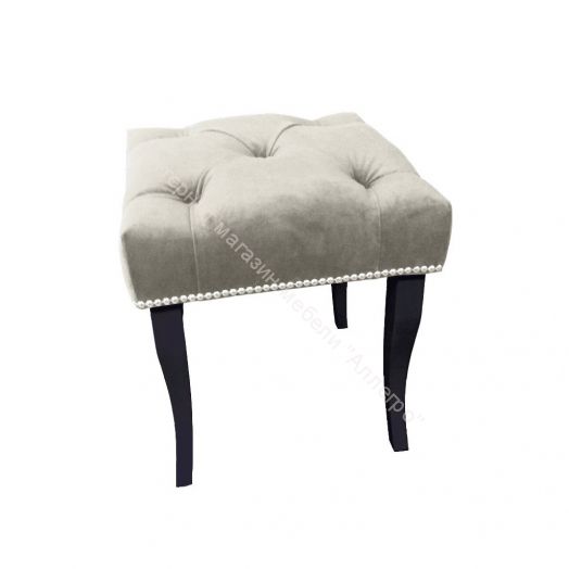 Банкетка малая Риал ваниль опоры черные