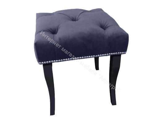 Банкетка малая Риал серый опоры черные