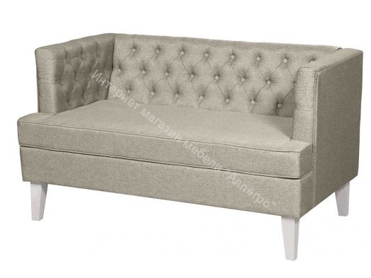Диван Фьюджи бежевый ножки белые
