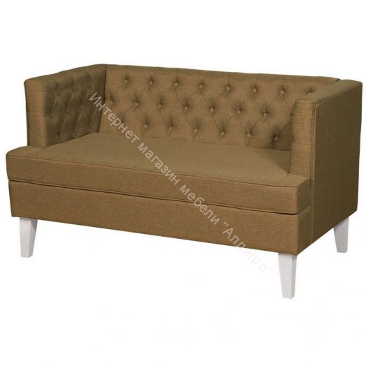 Диван Фьюджи охра ножки белые