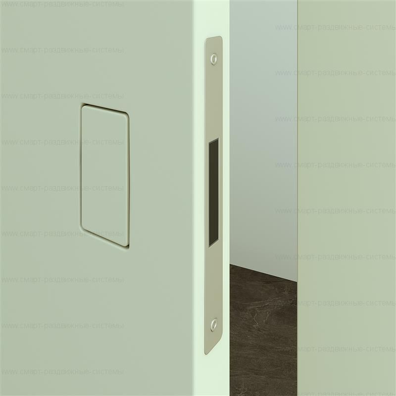 Скрытая дверь с невидимой ручкой ПОД ПОКРАСКУ НАРУЖНОГО открывания. Высота от 2000 до 2300 в наличии!