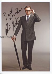 Автограф: Колин Фёрт. Kingsman: Секретная служба