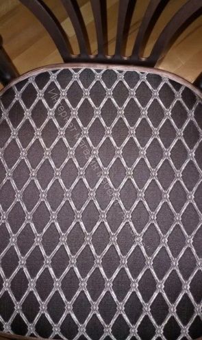 Стул "Венский" мягкий (ткань-коричневая/опоры массив темный тон)