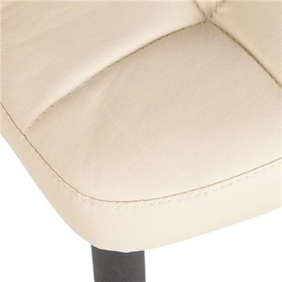 Стул "Квадро" (Кожзам AERO крем/каркас черный)