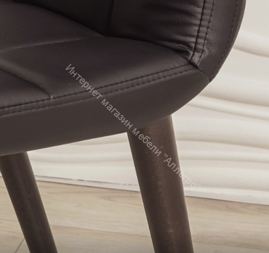 Стул "Квадро" (Кожзам AERO венге/каркас черный)