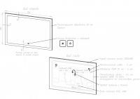 Зеркало с подсветкой и функцией антизапотевания ART&MAX SOLI AM-Sol схема 6