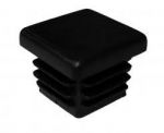 Заглушка 20х20 черная внутренняя, пластик