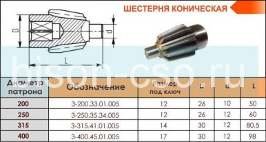 Шестерня коническая 3-250.35.34.005 Ф250 для белорусских токарных патронов БелТАПАЗ Гродно