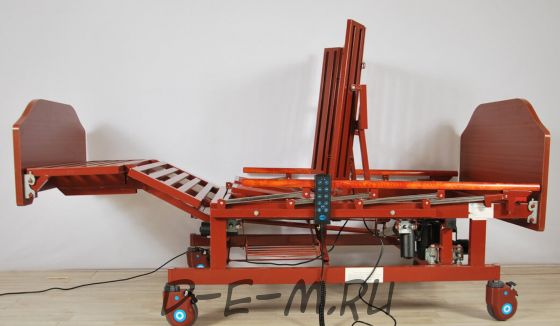 Кровать электрическая Med-Mos DB-11А (МЕ-5228Н) с боковым переворачиванием, туалетным устройством и функцией «кардиокресло»