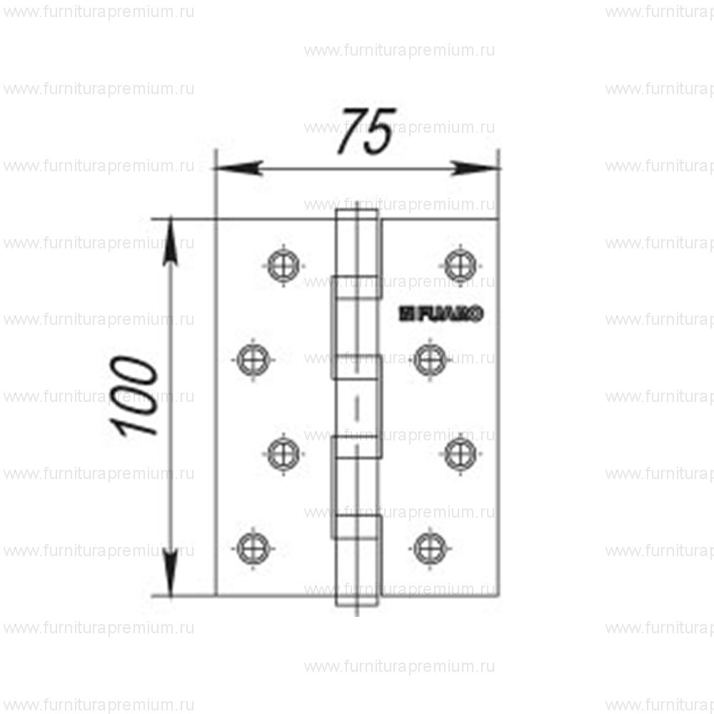 Петля карточная Fuaro IN4400 универсальная
