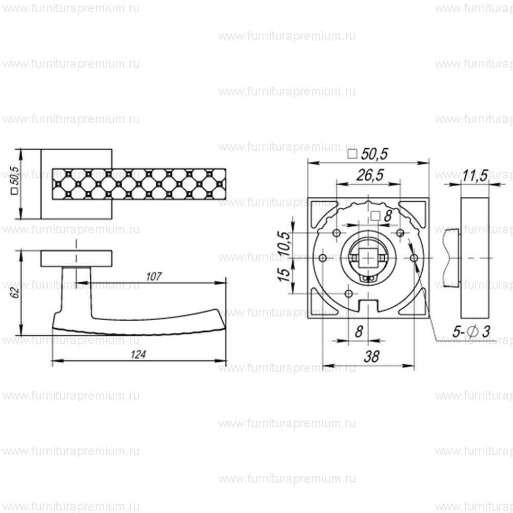 Ручка Fuaro Crystal Star DM