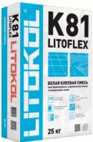 Клей для Плитки Litokol LitoFlex K81 25 кг Белый для Систем Теплый Пол