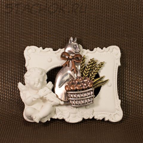 Брошь "Кошечка на празднике урожая" (США)