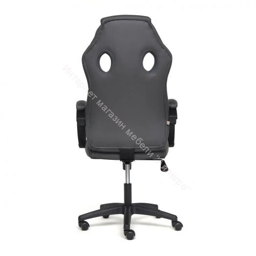 Кресло RACER GT new кож/зам/ткань, металлик/серый, 36/12