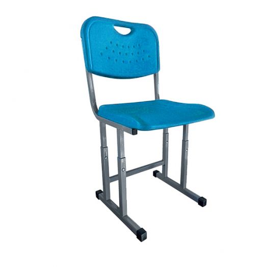 ЛСОШ-29-1 Стул ученический регулируемый (Антивандальный Двухслойный Дышащий голубой пластик)