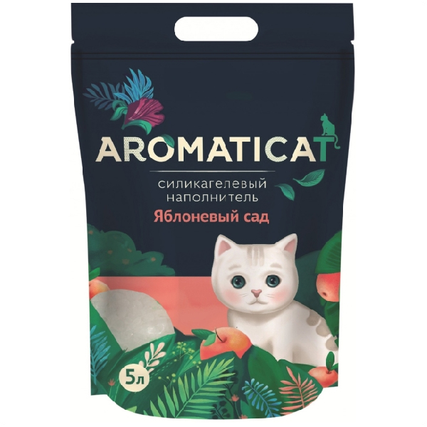 Впитывающий наполнитель AromatiCat Яблоневый сад силикагелевый