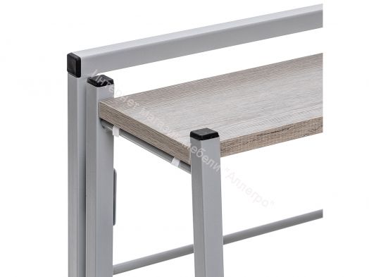 Стеллаж раскладной Leset Пако 1200 трапеция Атлас Светлый