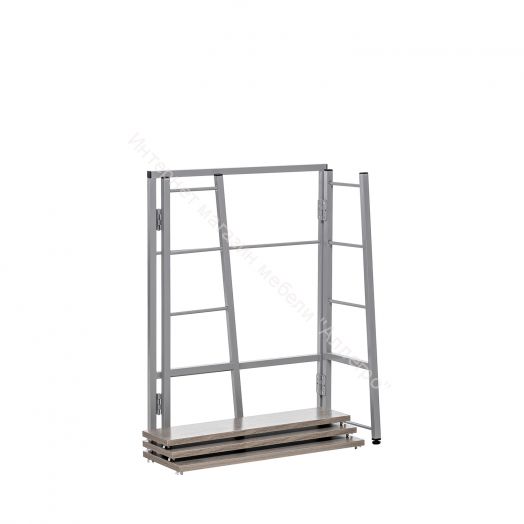 Стеллаж раскладной Leset Пако 800 трапеция Атлас Светлый