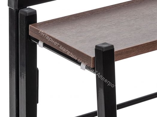 Стеллаж раскладной Leset Пако 800 трапеция Орех Донской