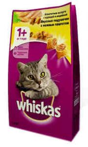 Корм для кошек WHISKAS 800г подля паш куриц/индейк