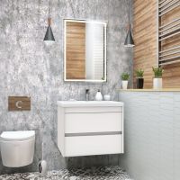 Подвесная тумба для раковины Art&Max FAMILY Family-750-2C-SO 75х48 схема 1