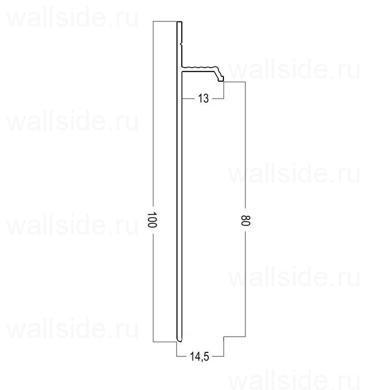 Скрытый плинтус Pro Design 323 анодированный чёрный